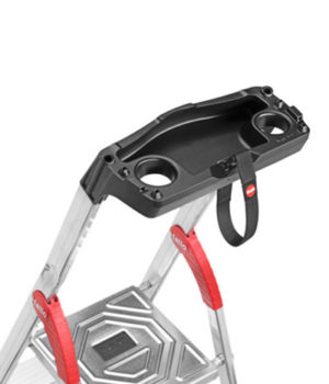 Hailo L80 Comfortline Step Ladder Deep Safety Steps - Image 2
