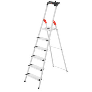 Hailo L80 Comfortline Step Ladder Deep Safety Steps