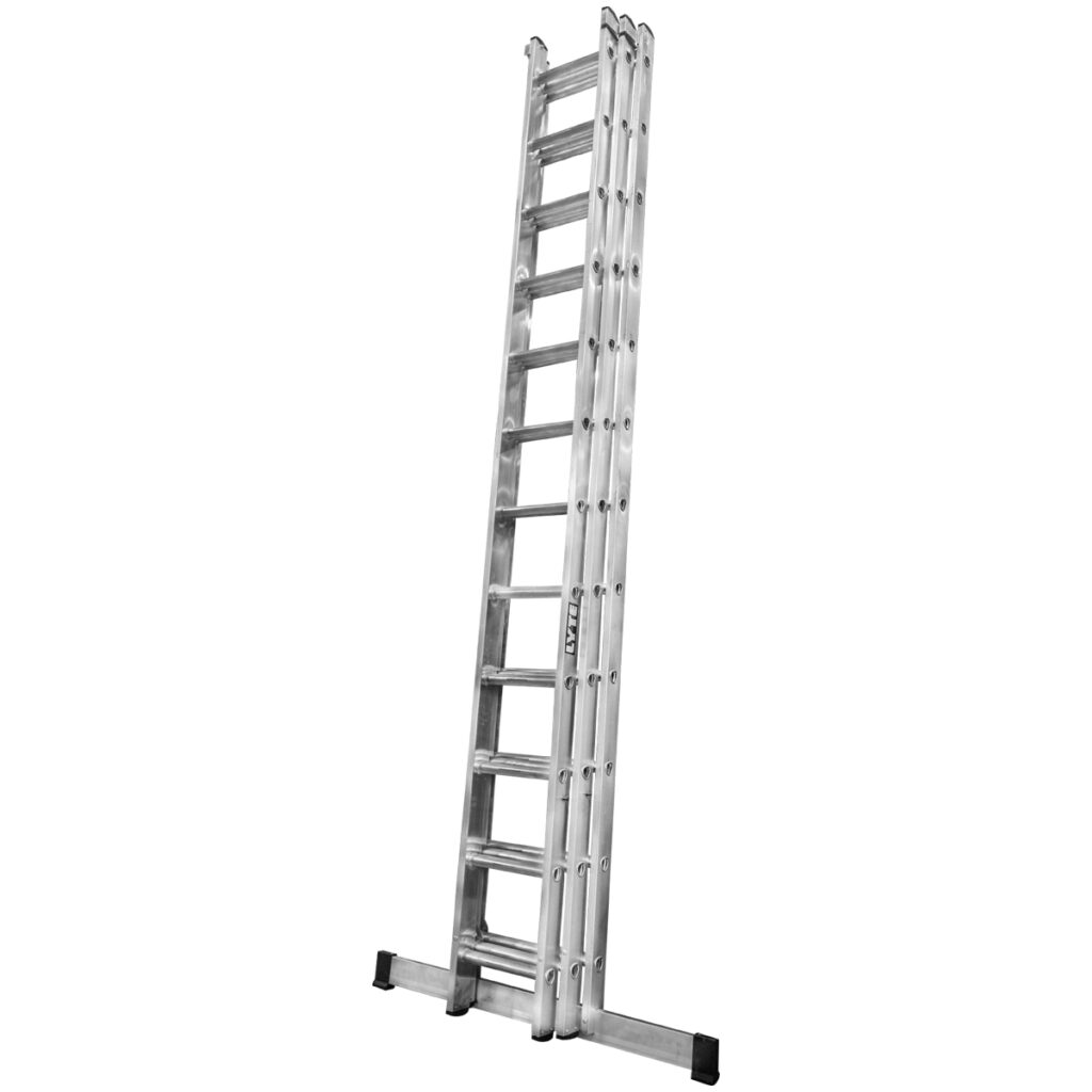 Lyte Triple Section Industrial Professional Aluminium Extension Ladder Extension Ladders Online
