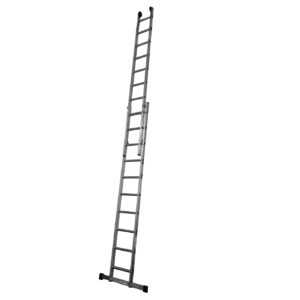 Lyte Double Section Industrial Professional Aluminium Extension Ladder - Image 2