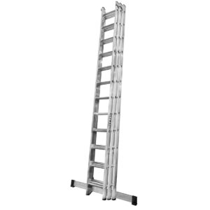 Lyte Triple Section Industrial Professional Aluminium Extension Ladder